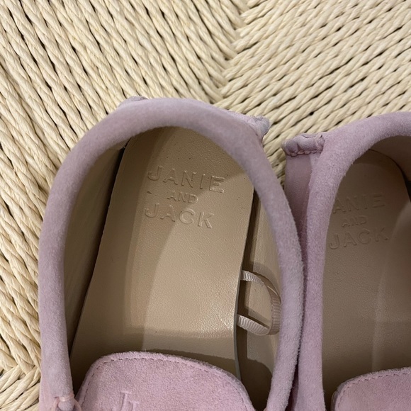 Janie and Jack Pink Suede Driving Shoe - Picture 3 of 4